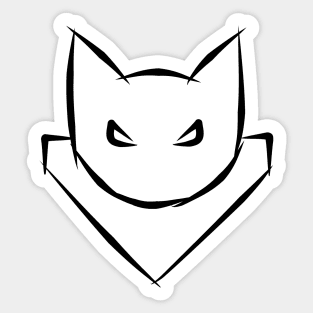 Cat Commander Tag Sticker